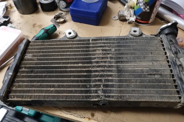 radiator before